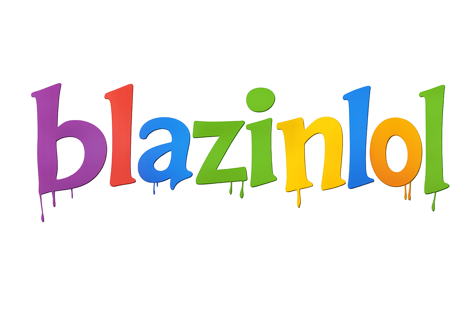 blazinlol dripping neon logotype